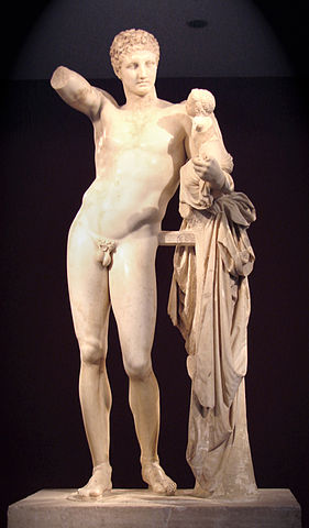 Praxiteles. <em>Hermes and the Infant Dionysos.</em> 