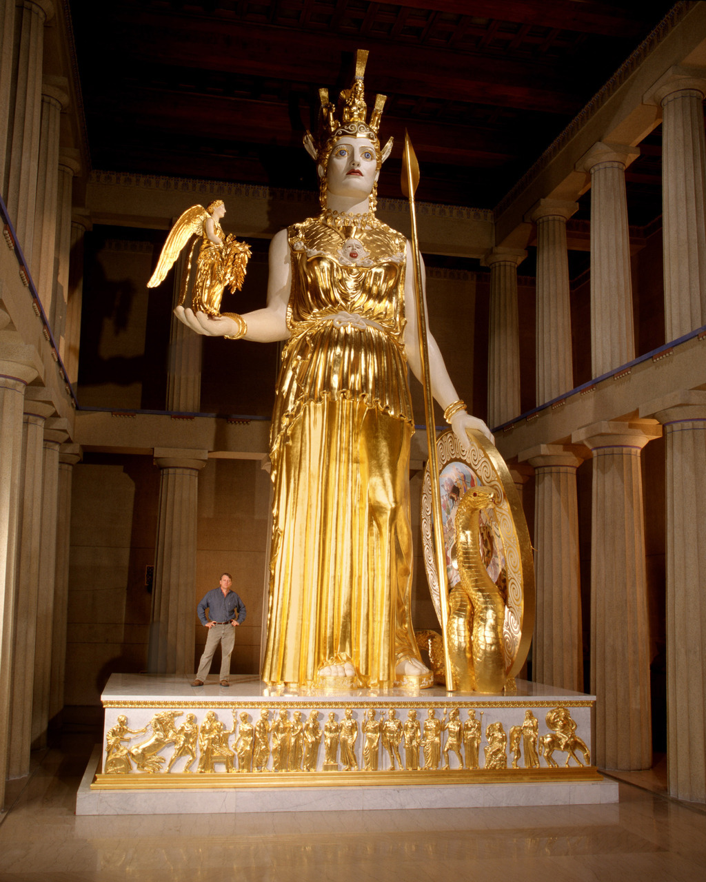 Reconstruction of Phidias's <em>Athena Parthenos</em>.