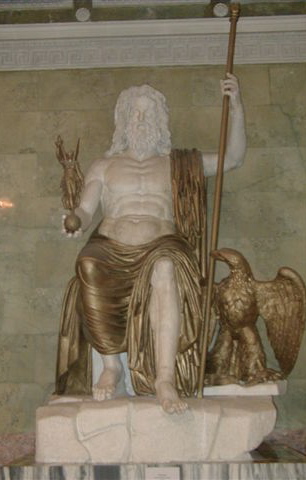 Reconstruction of Phidias's <em>Zeus at Olympia</em>.