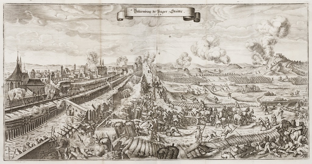 The Swedish siege of Prague in 1648
