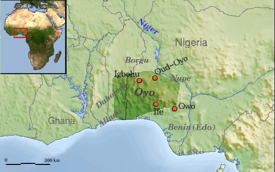 
Oyo Empire and surrounding states c. 1700