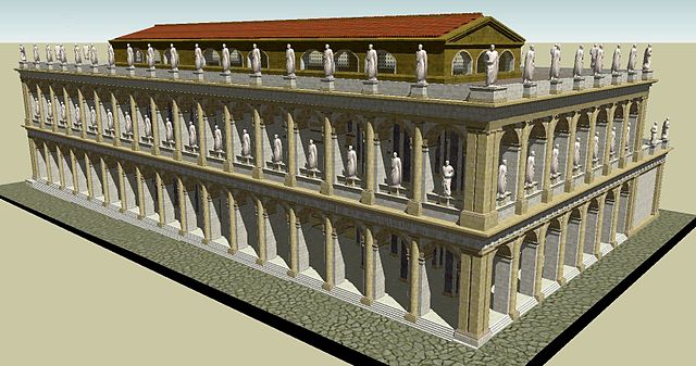 Basilica Julia, reconstruction.