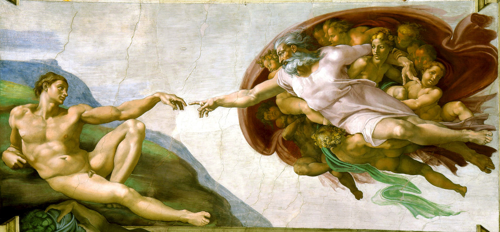 Michelangelo, <em>The Creation of Adam, </em>The Sistine Chapel, 1508-1512