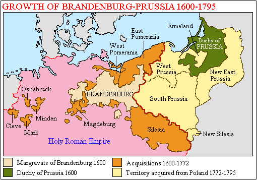 
Growth of Brandenburg-Prussia, 1600–1795