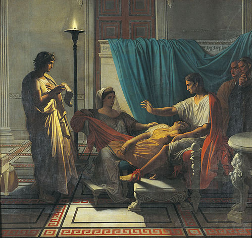 Jean-Auguste-Dominique Ingres. <em>Virgil Reading to Augustus</em> (1812)