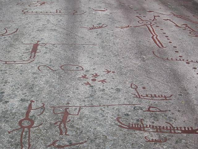 Petroglyphs in Tanum, Sweden (c. 1700–500 BCE).