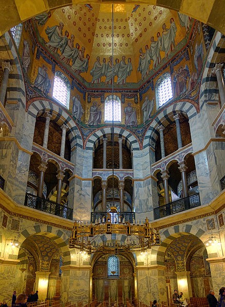 Palatine Chapel at Aachen, interior view