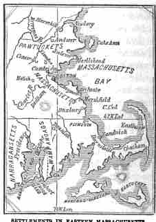 Settlements in Eastern Massachusetts