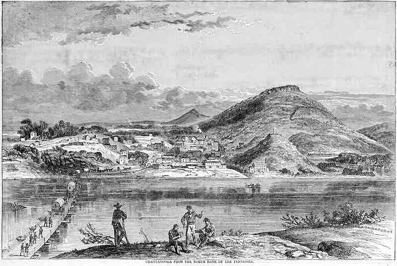 "Chattanooga from the North Bank of the Tennessee."