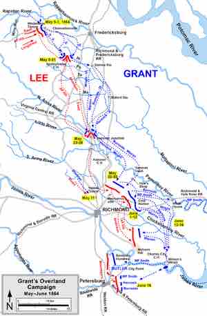 Grant's Overland Campaign, May–June 1864