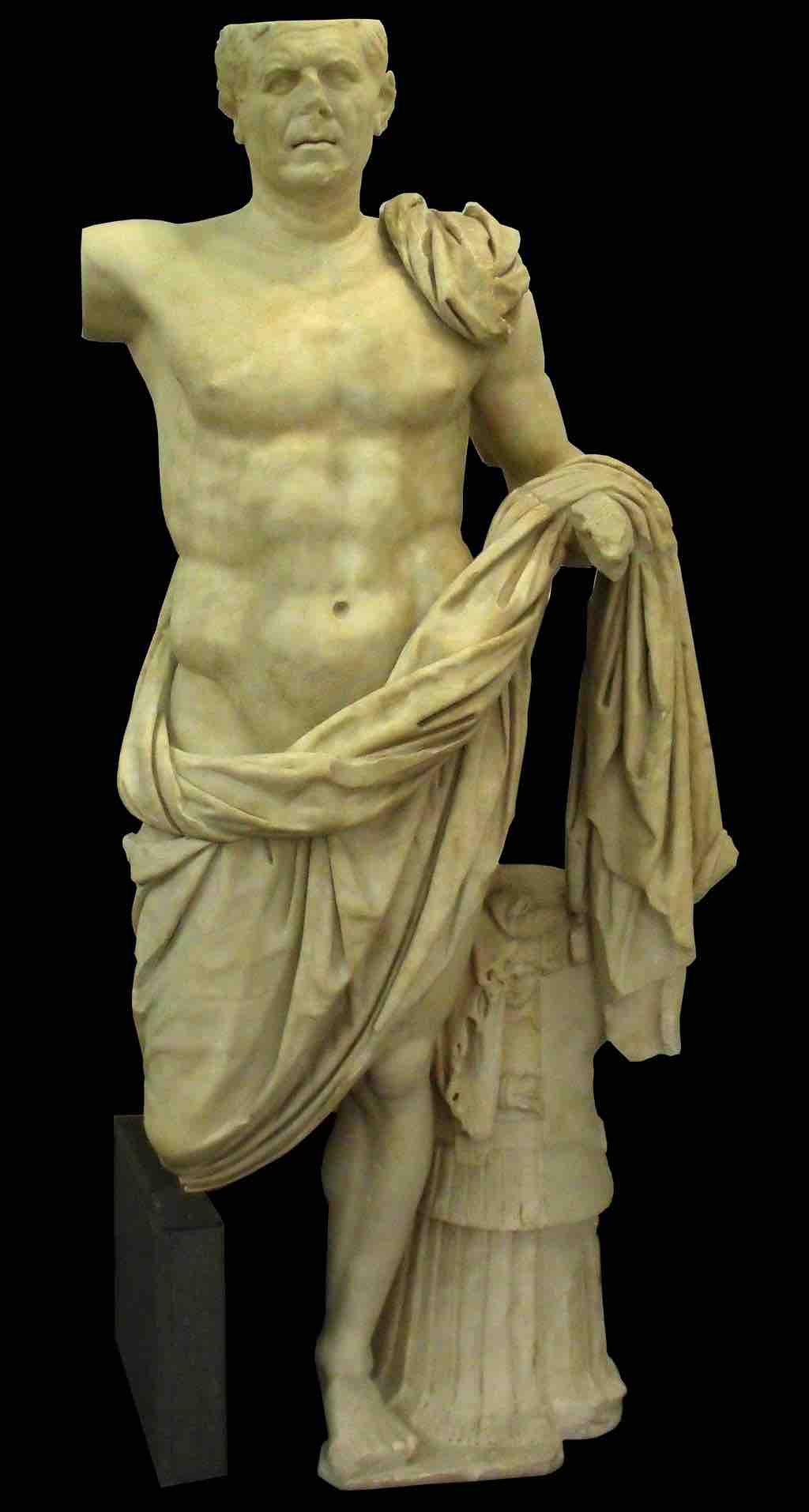 <em>Portrait of a Roman General</em>. Sanctuary of Hercules, Tivoli, Italy. c. 75-50 BCE. Marble.