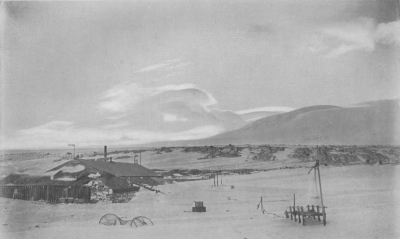 The Hut, Erebus And Whale-back Clouds