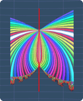 line symmetry for a fractal picture