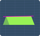 parallelogram folded along the horizontal line