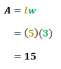 Calculating the area of a rectangle