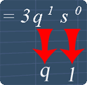 q^1 equals to q and s^0 equals 1