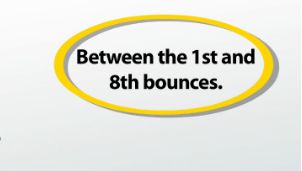 distance between bounces