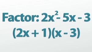 factoring quadratics