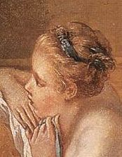 François Boucher, Ruhendes Mädchen (1751, Wallraf-Richartz Museum, detail of face).jpg