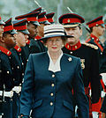 Margaret Thatcher, the UK's only female Prime Minister, resigns after 11 years.