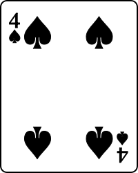 File:Playing card spade 4.svg