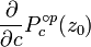 \frac{\partial}{\partial{c}}P_c^{\circ p}(z_0)