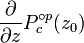 \frac{\partial}{\partial{z}}P_c^{\circ p}(z_0)