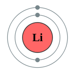 Electron shells of lithium (2, 1)