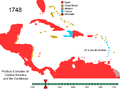 Political Evolution of Central America and the Caribbean 1748.png