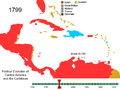 Political Evolution of Central America and the Caribbean 1799.png