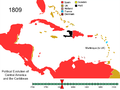 Political Evolution of Central America and the Caribbean 1809.png