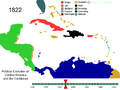 Political Evolution of Central America and the Caribbean 1822.png